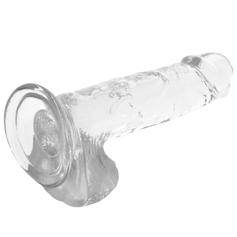 X RAY - Clear Realistisk Dildo med Baller Transparent 20 cm