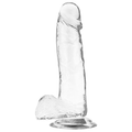 X RAY - Clear Realistisk Dildo med Baller Transparent 20 cm
