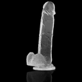 X RAY - Clear Realistisk Dildo med Baller Transparent 22 cm