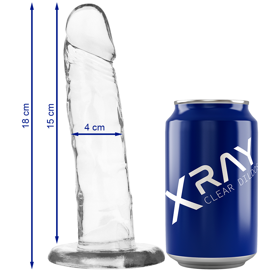 X RAY - Clear Cock Transparent dildo 18 cm