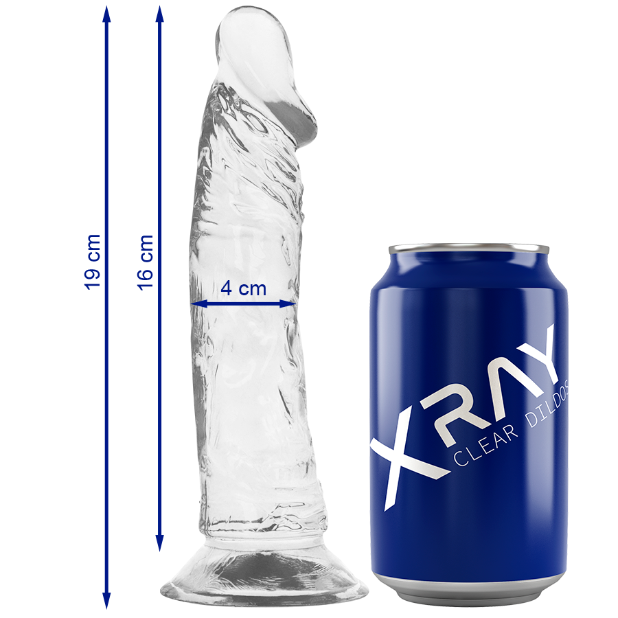 X RAY - Clear Cock Transparent dildo 19 cm