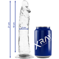 X RAY - Clear Realistisk Dildo Transparent 21 cm