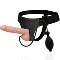 HARNESS ATTRACTION - Peter Oppblåsbar Strap-on-sett 18 cm