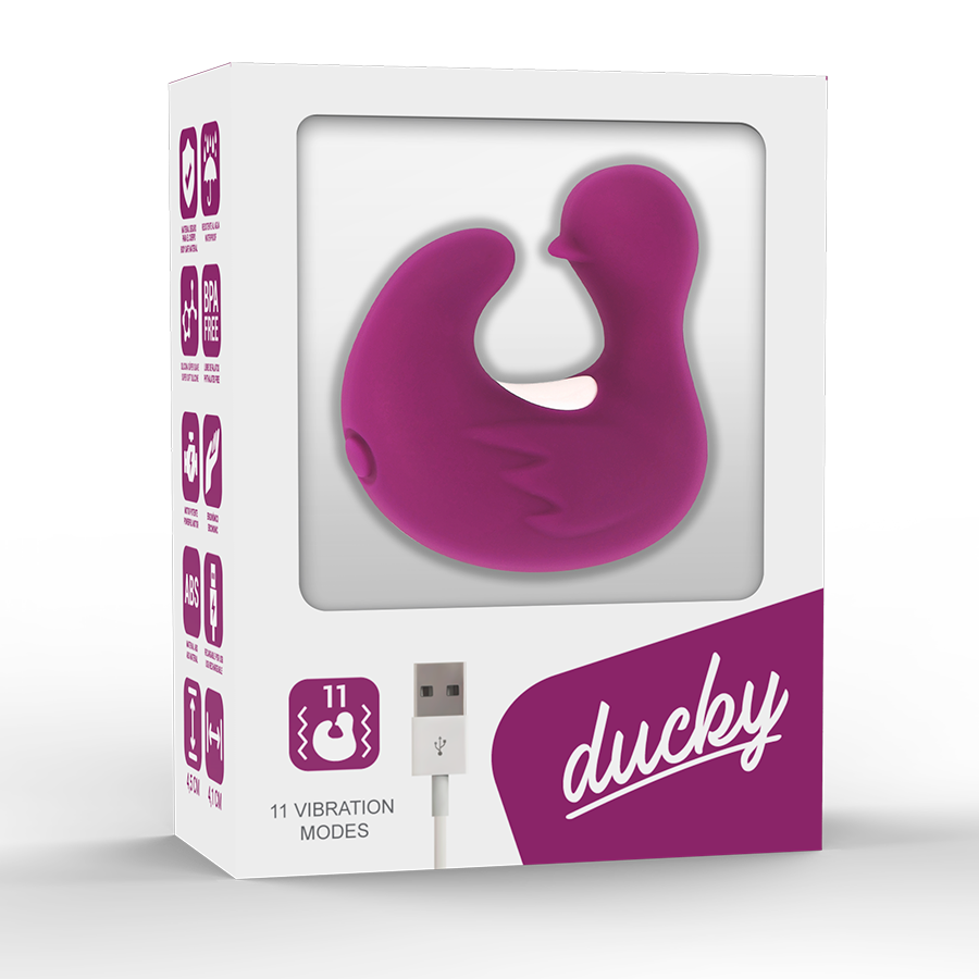 COVERME - Duckymania Oppladbar Fingervibrator i Silikon