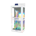 X RAY - Clear Realistisk Dildo med Baller Transparent 18,5 cm