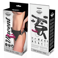 HARNESS ATTRACTION - Vincent Rabbitvibrator Vibrerende Strap-on 15 cm
