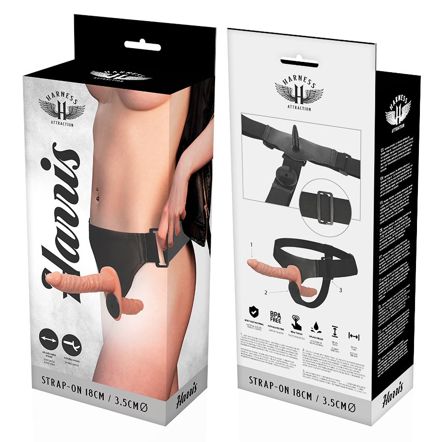 HARNESS ATTRACTION - Harris Dobbel Strap-on 18 cm