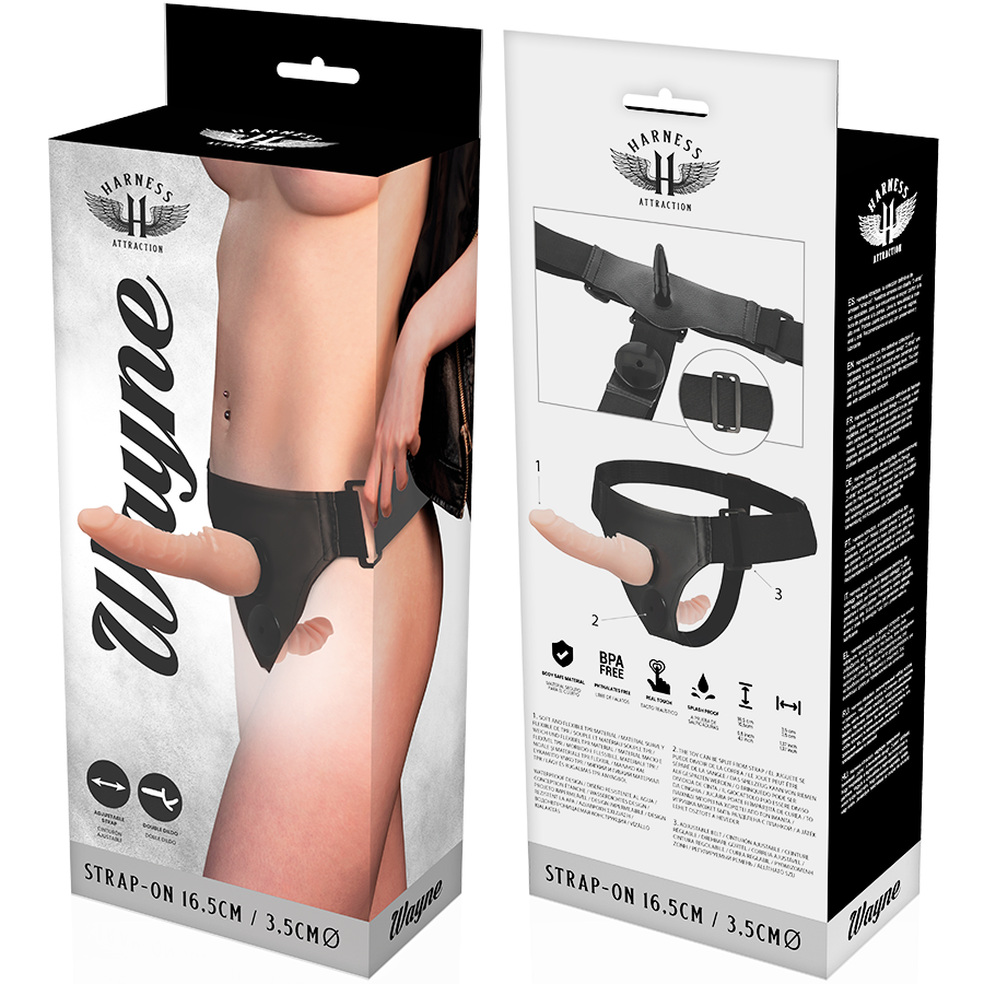 HARNESS ATTRACTION - Wayne Dobbel Strap-on 16,5 cm