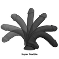 COCK MILLER - Cocksil Realistisk Bøyelig Silikondildo Sort 24 cm