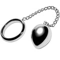 METAL HARD - Penisring 45 mm med Kjede og Analkule
