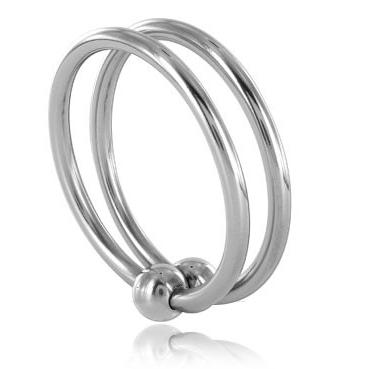 METAL HARD - Double Steel Ring Penisring i metall 30 mm