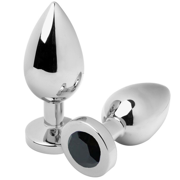 METAL HARD - Analplugg Diamant Medium 7,62 cm