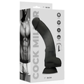 COCK MILLER - Cocksil Realistisk Bøyelig Silikondildo Sort 18 cm
