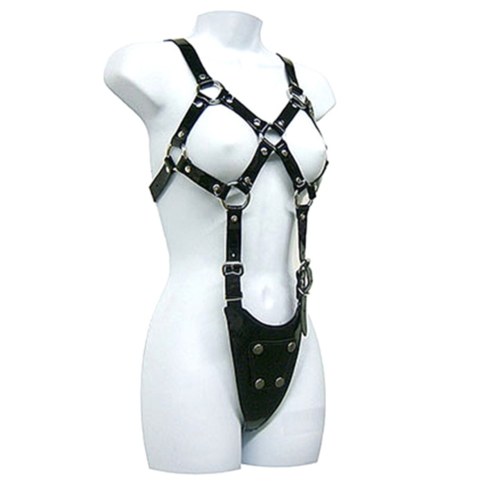 LEATHER BODY - Exposed Harness Dame