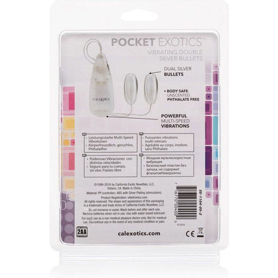 CALEXOTICS - Pocket Exotics Vibrerende dobbel-egg