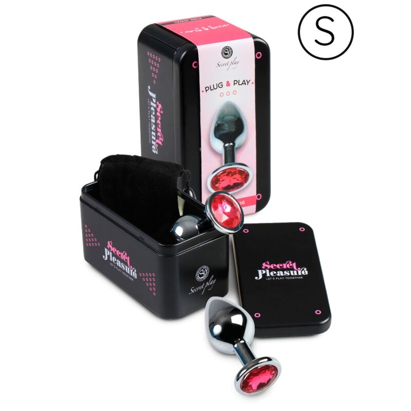 SECRETPLAY - Analplugg Aluminium Fuchsia 7 cm