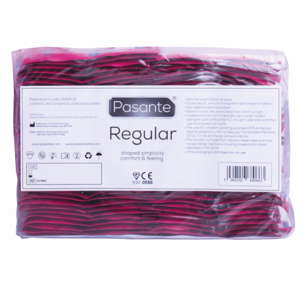 PASANTE - Regular Kondomer Storpakning 144 stk