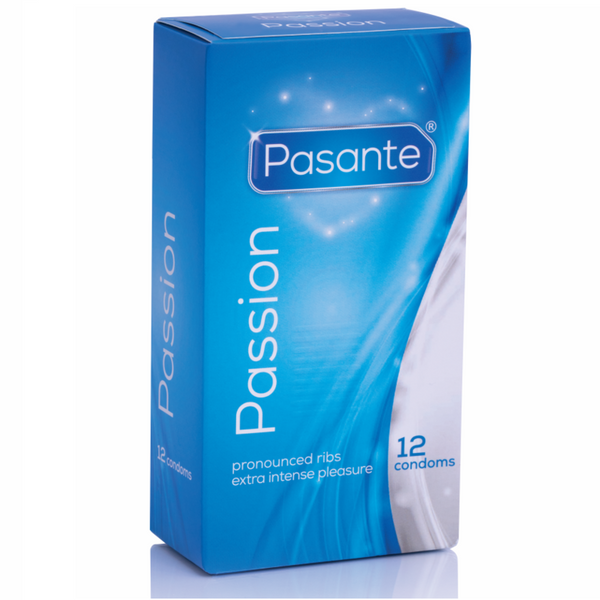 PASANTE - Ribbed Passion Kondomer med riller 12 stk