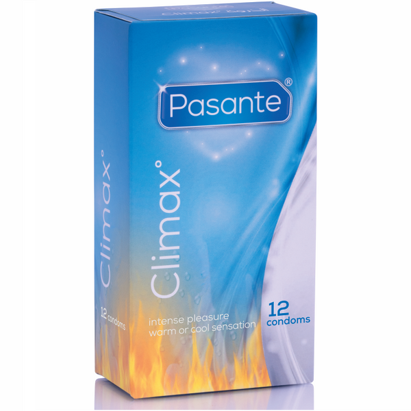 PASANTE - Climax Heat Cool Standard Kondomer 12 stk