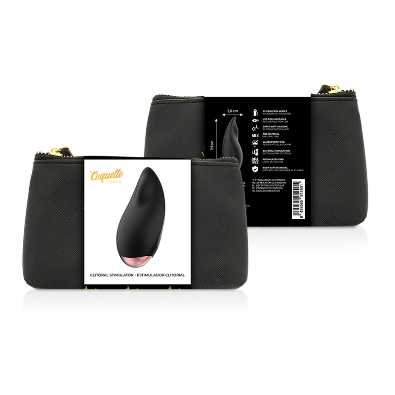 COQUETTE CHIC DESIRE - Klitorisstimulator Sort/Gulldråpe