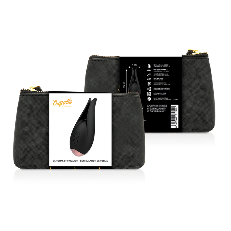 COQUETTE CHIC DESIRE - Klitorisstimulator Sort/Gull Blomst