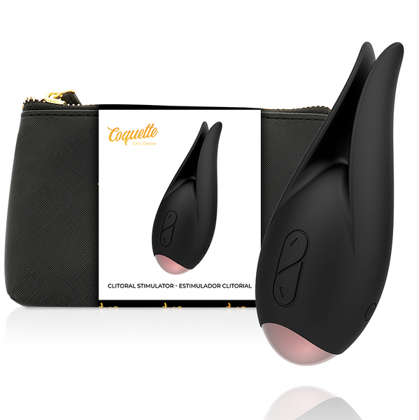 COQUETTE CHIC DESIRE - Klitorisstimulator Sort/Gull Blomst