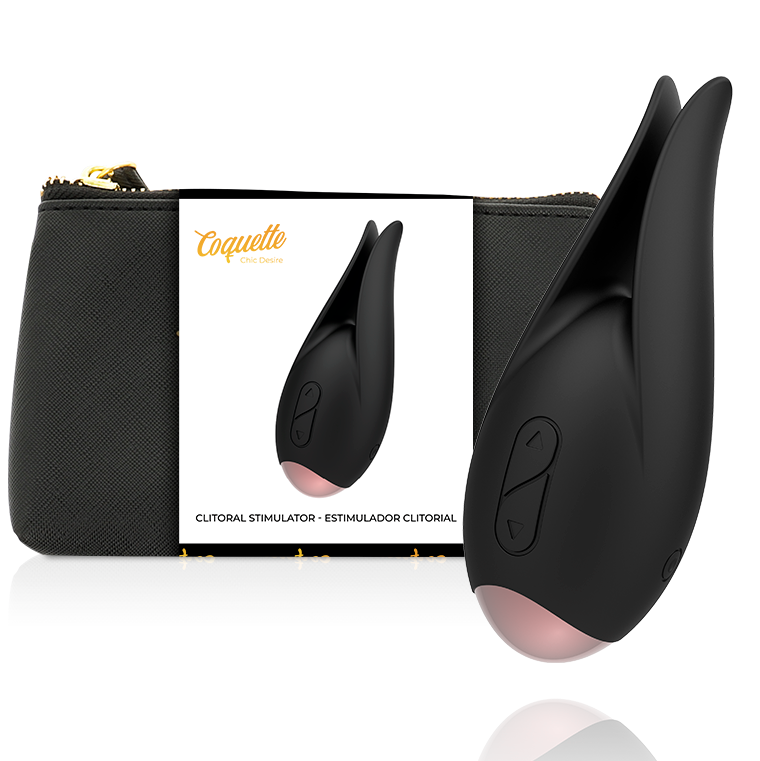 COQUETTE CHIC DESIRE - Klitorisstimulator Sort/Gull Blomst