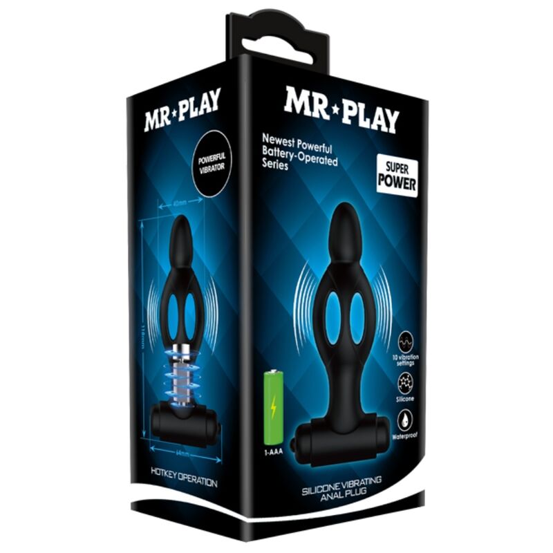 MR PLAY - Silikon Vibrerende Analplugg