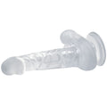 BAILE - Realistisk Dildo med Sugekopp og Baller Transparent 16,7 cm