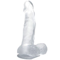 BAILE - Realistisk Dildo med Sugekopp og Baller Transparent 16,7 cm