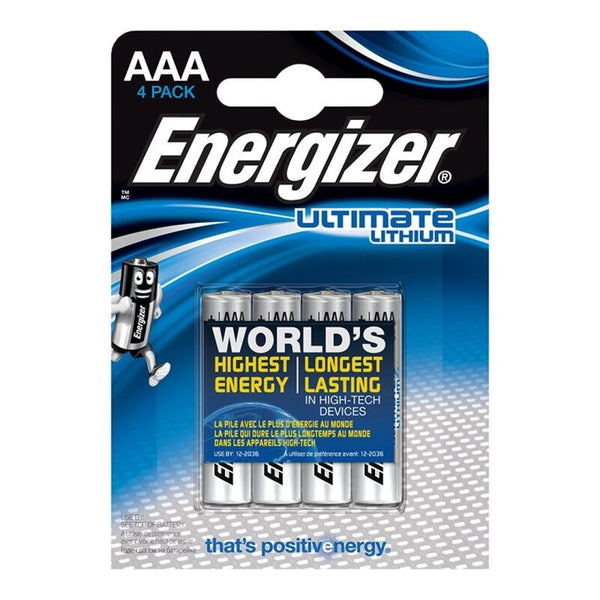 ENERGIZER - AAA Litium Batteri 4-pk