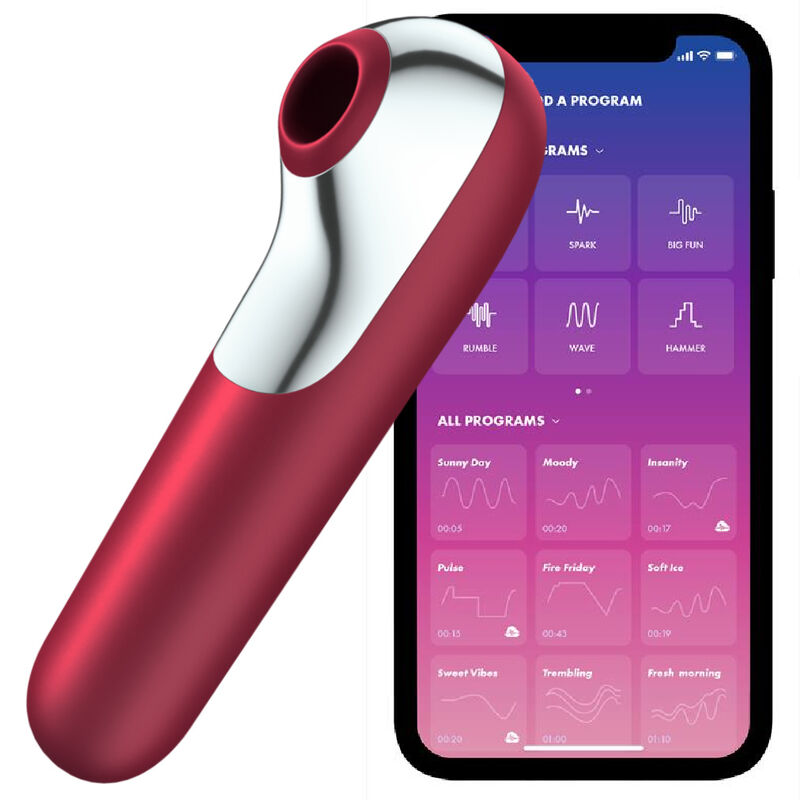 SATISFYER - Dual Love Vibrator og lufttrykksstimulator