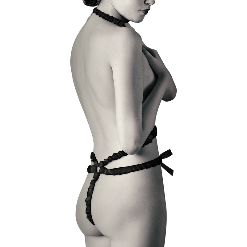 COQUETTE CHIC DESIRE - Elastisk Harness-Sett med Brystdekkener