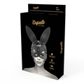 COQUETTE CHIC DESIRE - Maske i Vegansk Skinn med Kaninører Sort