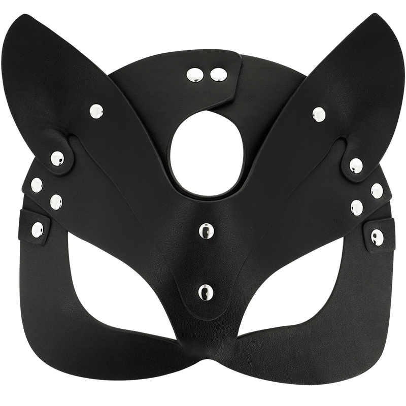 COQUETTE CHIC DESIRE - Maske i Vegansk Skinn med Kaninører Sort