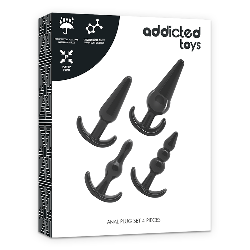 ADDICTED TOYS - Sett med 4 Analplugger