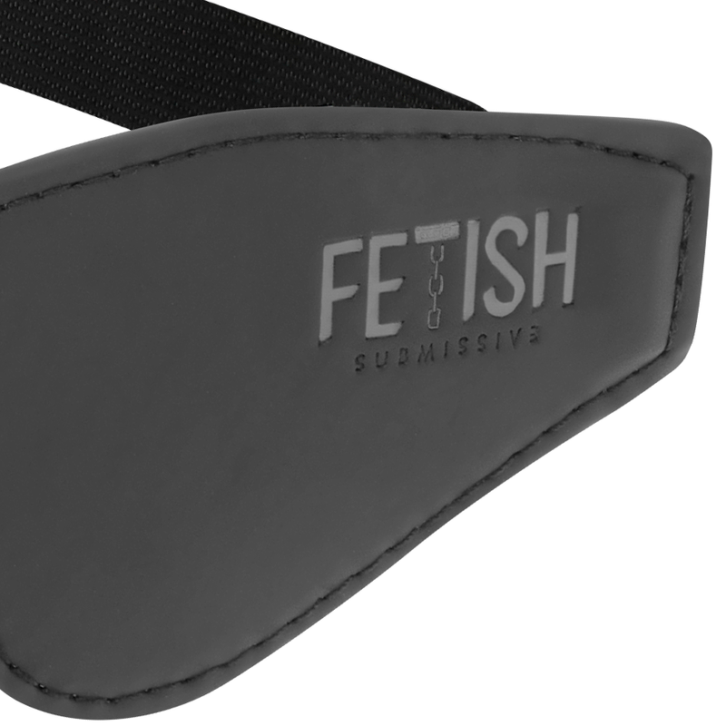 FETISH SUBMISSIVE - Maske i vegansk skinn med neoprenfôr