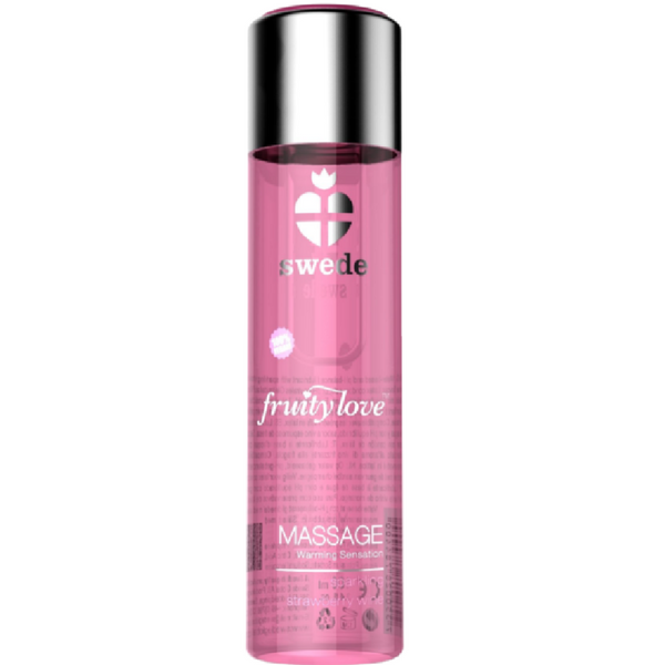 SWEDE - Fruity Love Varmende massasjeolje Jordbær & vin 120 ml