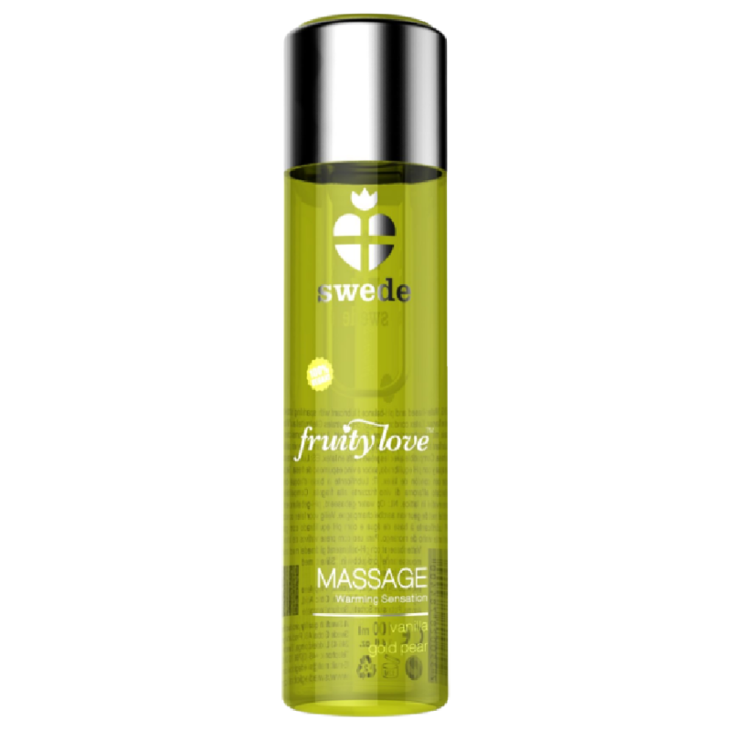SWEDE - Fruity Love Massasjeolje med varmeeffekt Vanilje og gullpære 120 ml
