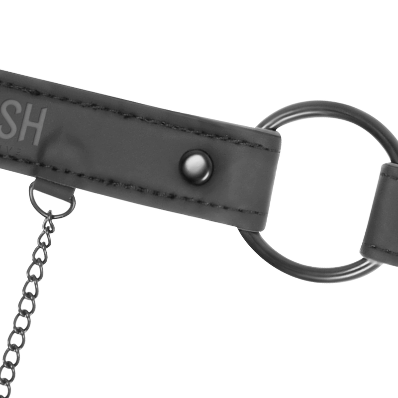 FETISH SUBMISSIVE - Knebelring med brystvorteklemmer