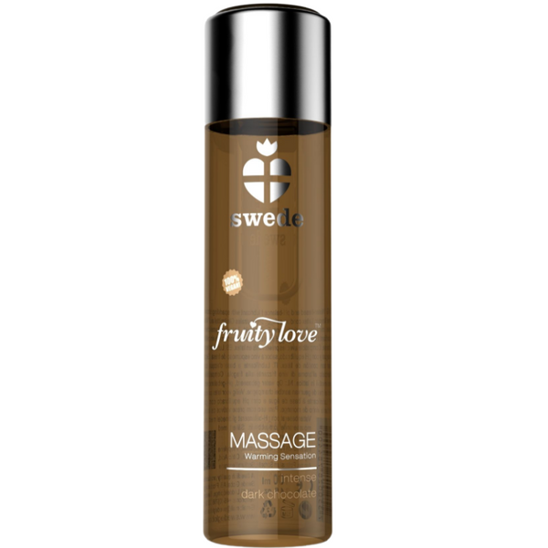 SWEDE - Fruity Love varmende massasjeolje Intens mørk sjokolade 120 ml