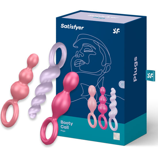 SATISFYER - Analplugg-sett Trefarget 3 stk