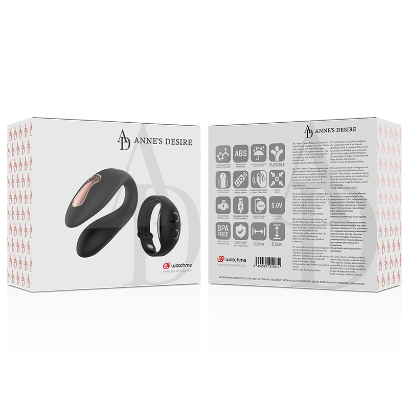 ANNE'S DESIRE - Dual Pleasure Fjernstyrt parvibrator
