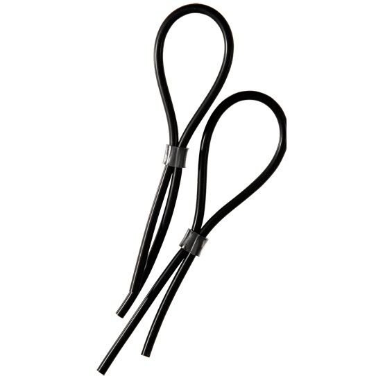 ELECTRASTIM - Justerbare Elektro Penis- og Pungløkker i Gummi