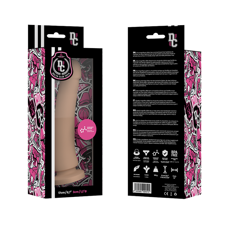 DELTA CLUB - Silikondildo Naturlig 17 cm