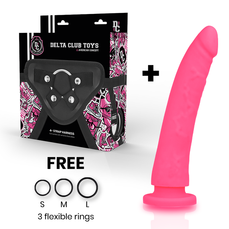 DELTA CLUB - Strap-on-sett 20 cm