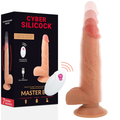 CYBER SILICOCK - Master Ben Realistisk Vibrator med Fjernkontroll 23,88 cm