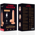 CYBER SILICOCK - Master Ben Realistisk Vibrator med Fjernkontroll 23,88 cm