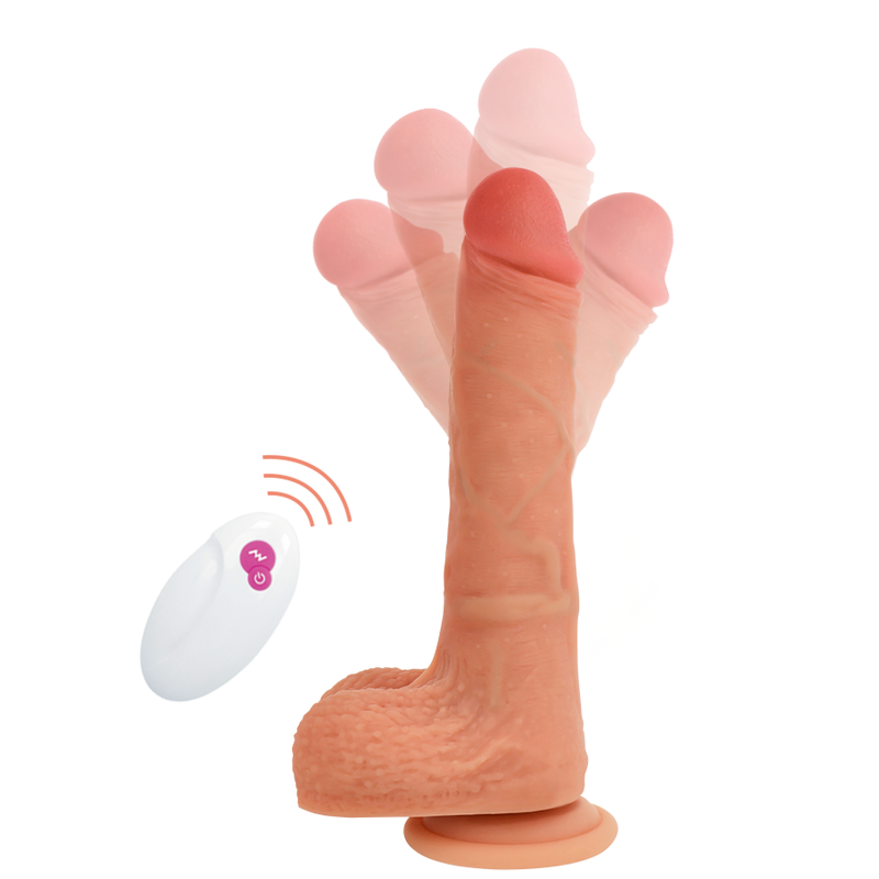 CYBER SILICOCK - Mr Rick Realistisk Vibrator med Fjernkontroll 20,9 cm