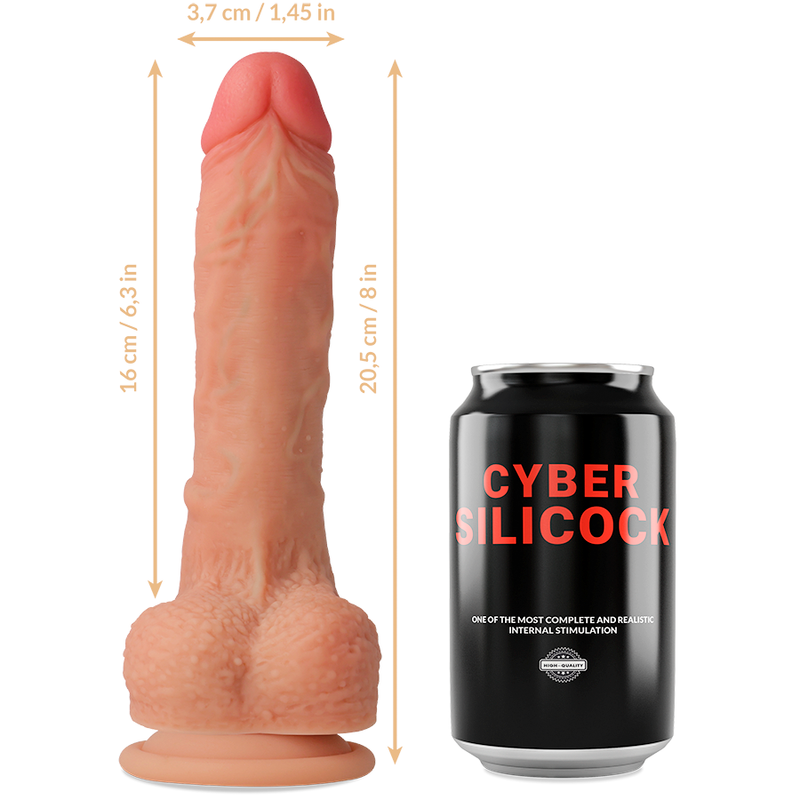 CYBER SILICOCK - Connor Strap-on-sett 20,5 cm
